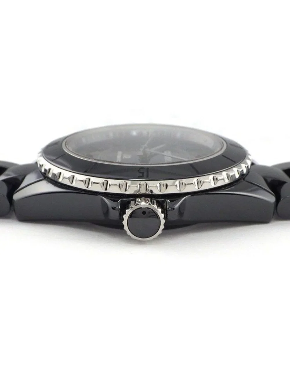 Chanel Watch Phantom Black Dial Back Skelton Rotating Bezel Luminous Hand